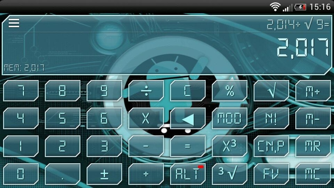 SCalc Theme Cyanogen - Preview 2