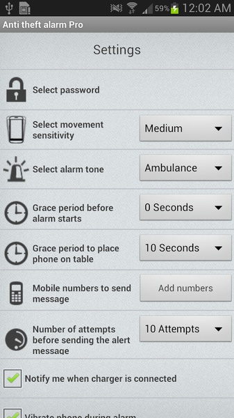 Anti theft alarm Pro - Preview 3