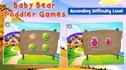 Baby Bear Games for Toddlers screenshot 3