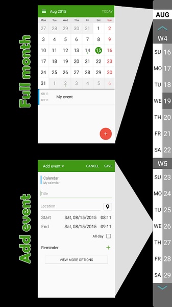 Calendar for S6 Edge FREE - Preview 2