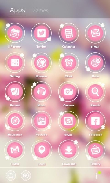 missflower GOLauncher EX Theme - Preview 4