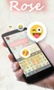 Rose GO Keyboard Theme & Emoji screenshot 2