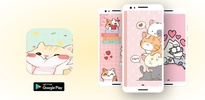 Pusheen Cat Cute Wallpaper screenshot 1