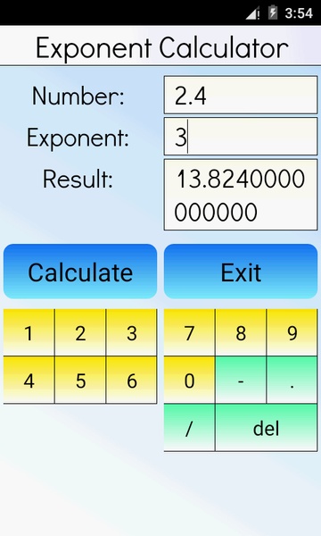 Exponent calculator store online