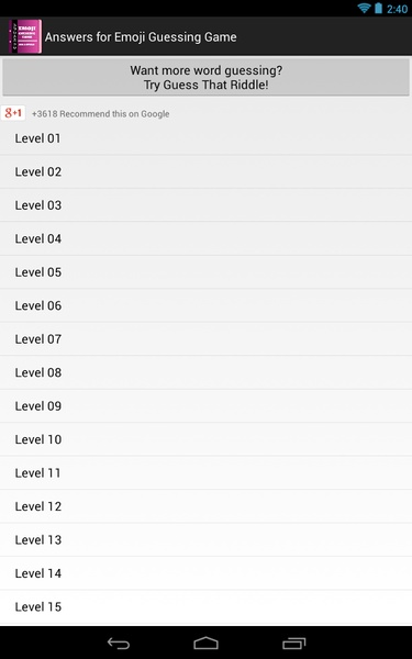 Answer for Emoji Guessing Game - Preview 3