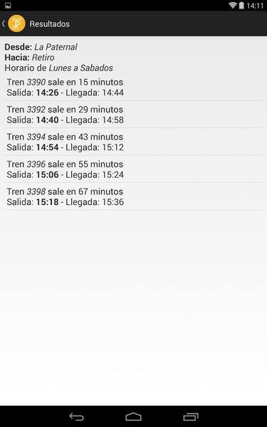 Horarios San Martin - Preview 2