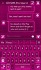 GO Keyboard Hot Pink Theme screenshot 5