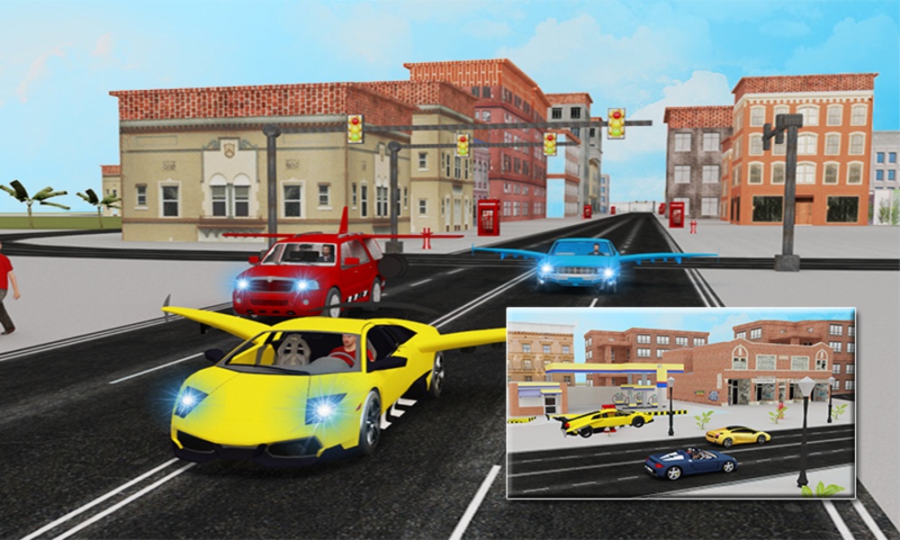 Flying Sports Car Racing 3D - Preview 14