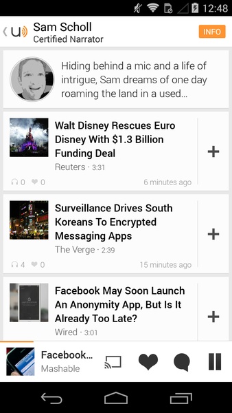 Umano: Listen to News Articles - Preview 2