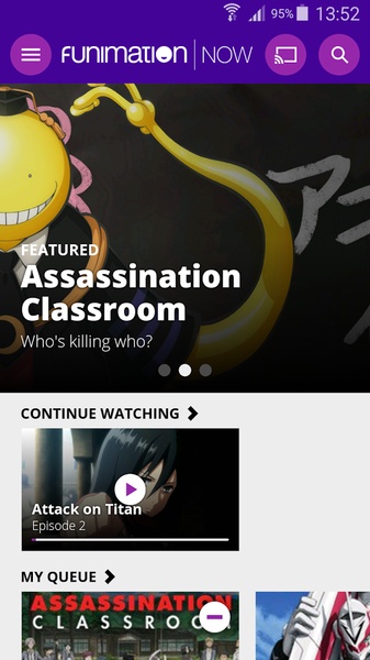 Baixar Funimation 3.9 Android - Download APK Grátis