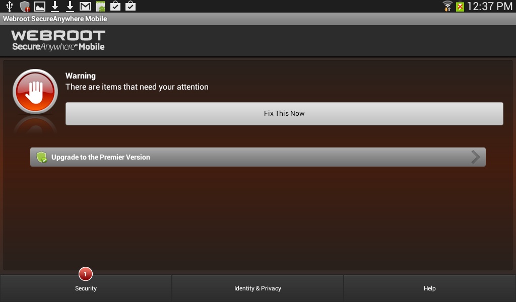 Webroot SecureAnywhere Mobile - Preview 2