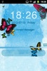 GO Locker Theme Butterfly Blue screenshot 2