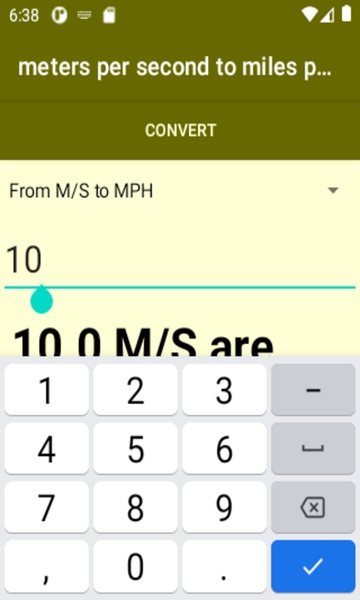 meters per second to miles per hour converter - Preview 3