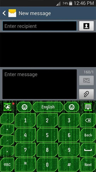 GO Keyboard Hacker Theme - Preview 2