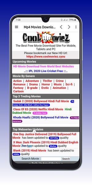 Mp4 Movies Downloader for Android Download the APK from Uptodown