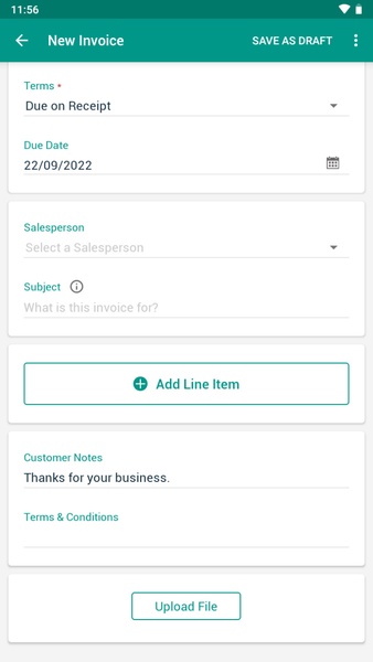 Zoho Invoice - Preview 6