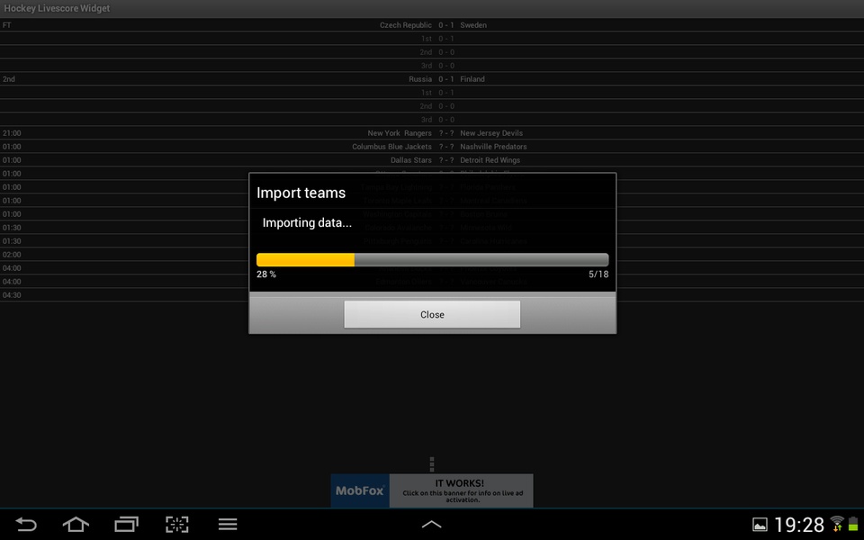 Hockey Livescore Widget - Preview 9