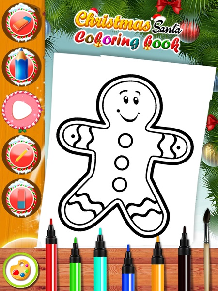 Christmas Coloring Book : Holiday Coloring Pages - Preview 1