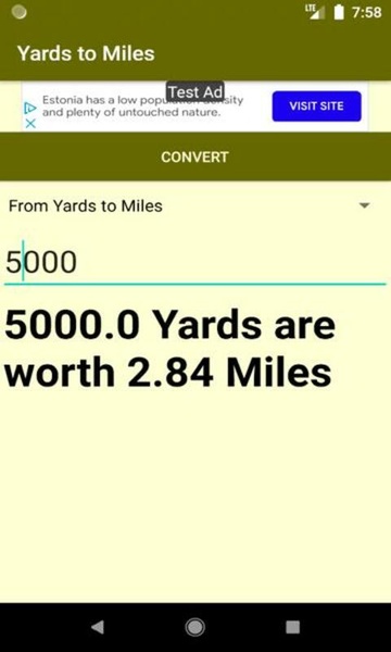 Yards to Miles Converter - Preview 3