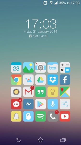 Flat for Zooper Widget Full - Preview 5