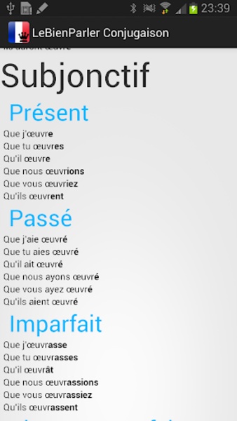 LeBienParler Conjugaison - Preview 2