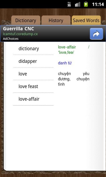 Dictionary English Vietnamese Offline - Preview 1
