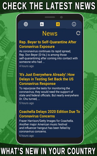 Coronavirus Tracker Map with Live News Updates - Preview 1