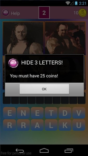 Wrestling Sketch Words Trivia - Preview 2