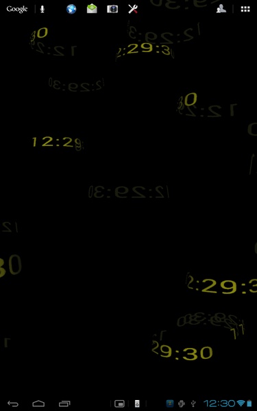 5D Digital Clock HD Live Wallpaper - Preview 4