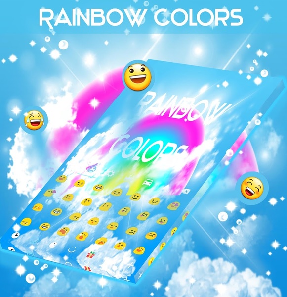 Rainbow Colors GO Keyboard - Preview 3