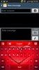 GO Keyboard Red Heart Theme screenshot 9