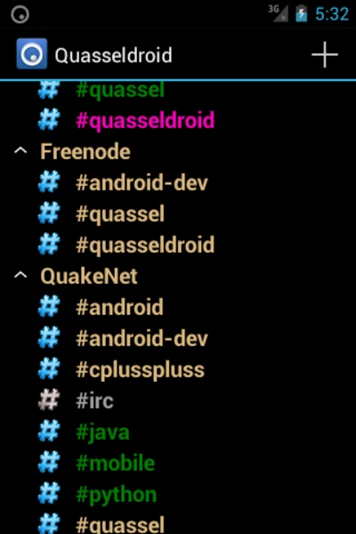 Quasseldroid - Preview 5