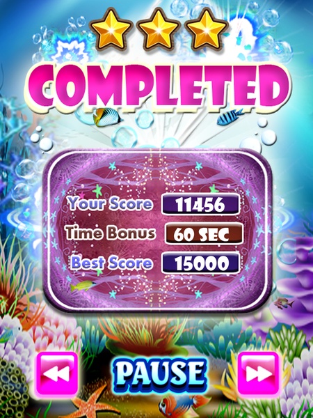 Mermaid Match 3 Puzzle Mania - Preview 2