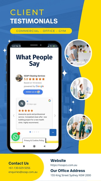 OZAP Cleaning Services - Preview 1