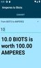 Amperes to Biots converter screenshot 2