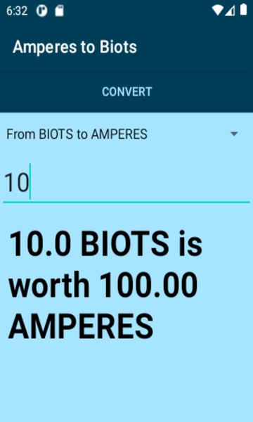 Amperes to Biots converter - Preview 2