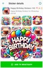 Happy Birthday Stickers screenshot 1