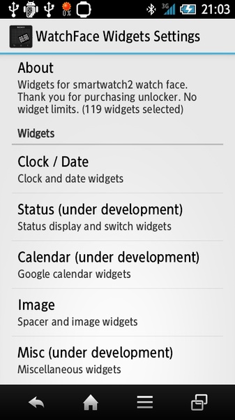 WatchFace Widgets for SmartWatch2 - Preview 3