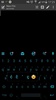 Emoji Keyboard Flat Black Blue screenshot 5
