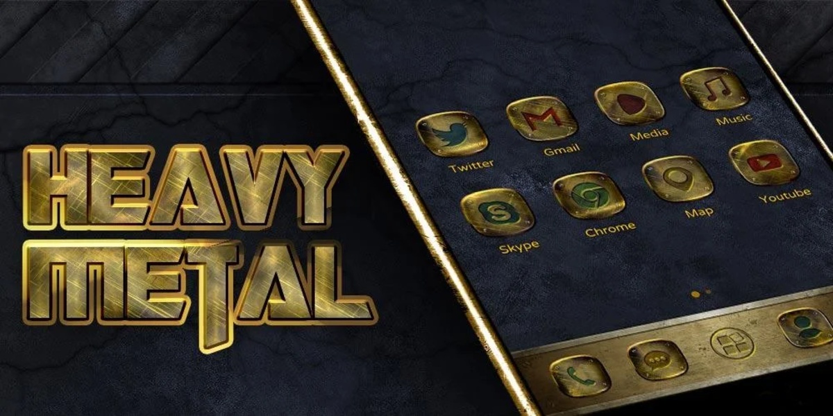 Heavy Metal GOLauncher EX Theme - Preview 1
