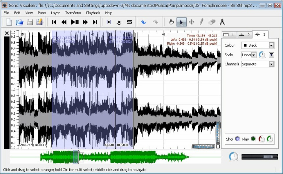 Pegar a Cifra da Música - Programa Sonic Visualiser 