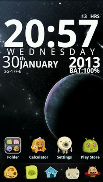 Alien GOLauncher EX Theme - Preview 4