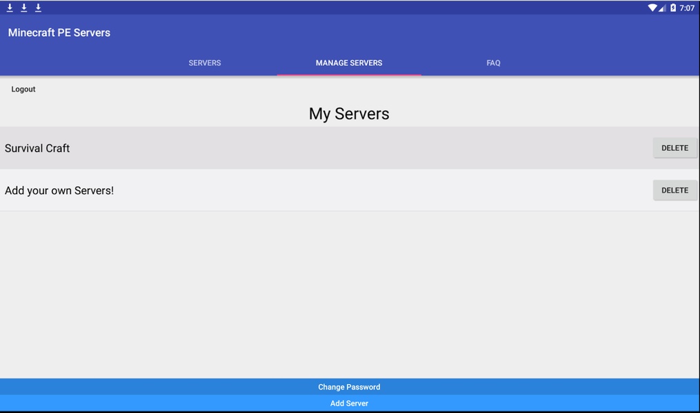 MCPE Server List - Preview 2