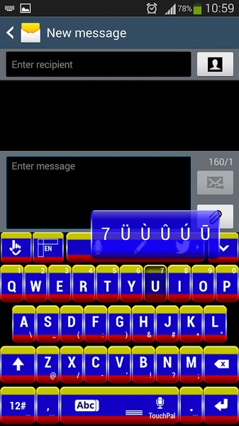 Colombia Keyboard Theme - Preview 2