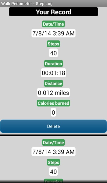 Walk Pedometer - Step Log - Preview 4