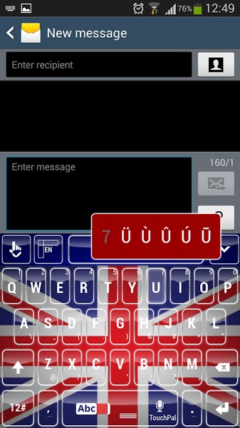 United Kingdom Keyboard Theme - Preview 1