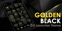 Golden Black Go Launcher Theme screenshot 1