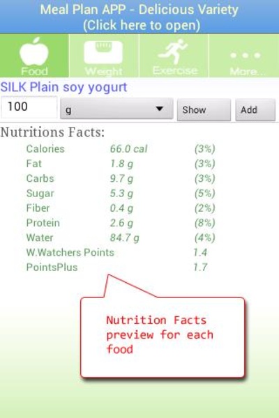 Calorie Counter by EasyFoodPlan.com - Preview 3
