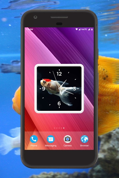 Aquarium Clock Live Wallpaper - Preview 2