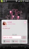 GO SMS Pink Owl Theme screenshot 3